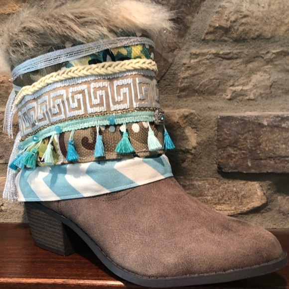 Custom up cycled women's boots with fun and flair! - Picture 3 of 6